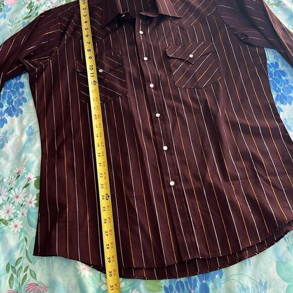 Ely Cattleman Western Snap Shirt Metallic - 16-33 - Picture 8 of 11